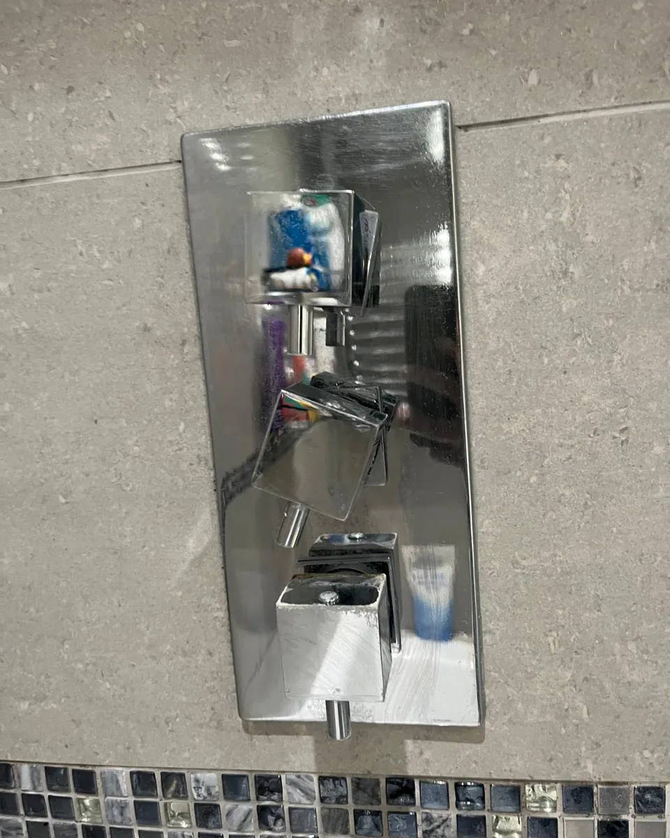 Shower valve after cleaning by Stay Flow Cleaners